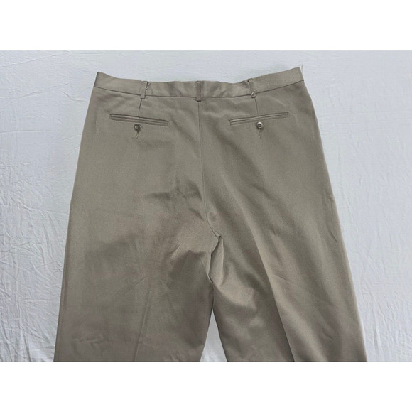 Perry Ellis Portfolio Washable Pleated/Cuffed Microfiber Dress Slacks. 38X32 EUC - Picture 8 of 9